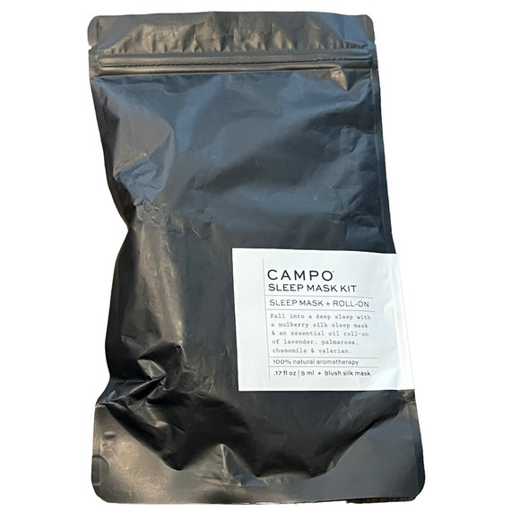 NEW CAMPO SLEEP Roll-On + Blush Silk Sleep Mask Blush Kit - Picture 1 of 4